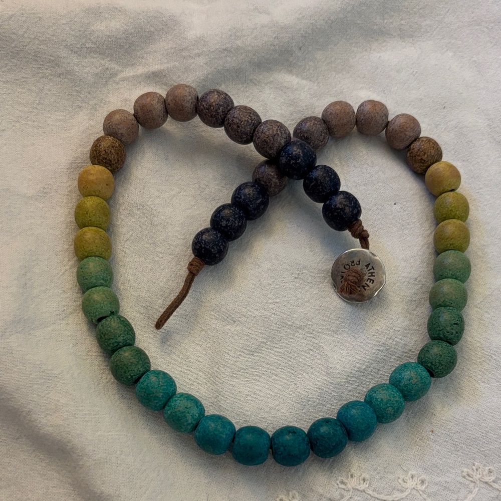 Athens Protasis Ombré Beaded Necklace- TEAL - Picture 2 of 3
